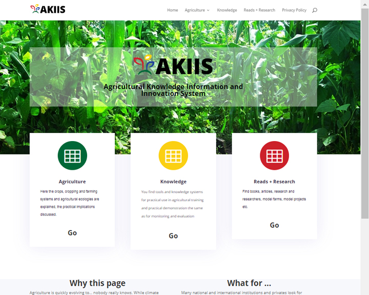 AKIIS - Agricultural Knowledge Information and Innovation System